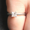 Platinum 0.47ct diamond solitaire ring