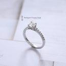 Certified Platinum Diamond Solitaire 0.55ct E Colour