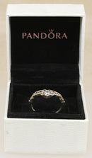 Pretty Pandora Sterling Silver & Crystal Tiara Ring