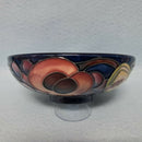 A Moorcroft Footed Bowl in the Queen's Choice Design by Emma Bossons