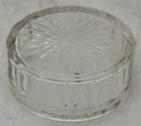 William IV Silver and Cut Glass Circular Box. London 1834. 1.2 troy ounces.