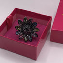 Butler and Wilson Large Multicoloured Rhinestone Daisy Ring UK Size P