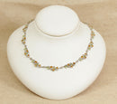 Silver Citrine & Peridot Necklace