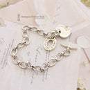 Links of London Sterling Silver Heart Charm Bracelet – Professionally Polished