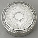 French Silver Circular Box, Circa 1910. 2.5 troy ounces.
