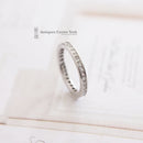 18ct White Gold Princess Cut Diamond 1.10ct Full Eternity Ring