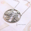 Vintage 1940's Silver Georg Jensen Butterfly Pendant Design 105