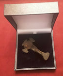 An Anglo Saxon Ladies, Bronze Small Long Brooch.