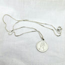 Vintage Silver St Christopher on 16" Box Chain