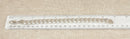 Hefty Silver Flat Curb Link Bracelet with Lobster Clasp