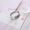 18ct White Gold Diamond 2 Row Ring 2.00cts +