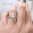 Platinum Certified Princess Cut Diamond Solitaire 1.53cts