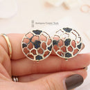 Vintage 1979 Miguel Melendez Taxco Sterling Silver & Lapis Lazuli Clip-On Earrings