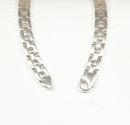 Stunning Heavy Vintage Sterling Silver Geometric Y-Link Necklace