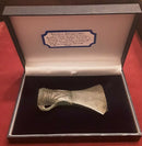 A British Bronze Age, Decorated, Small Socket And Loop Axe Head.