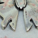 Sterling Silver & Abalone Shell Butterfly Brooch