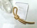 Vintage Christian Dior Statement Rope Gold Plated Brooch