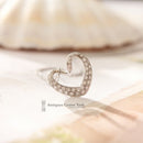 18ct White Gold Diamond Heart