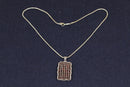 Stunning Silver & Garnet Statement Pendant and 18 Inch Silver Snake Chain