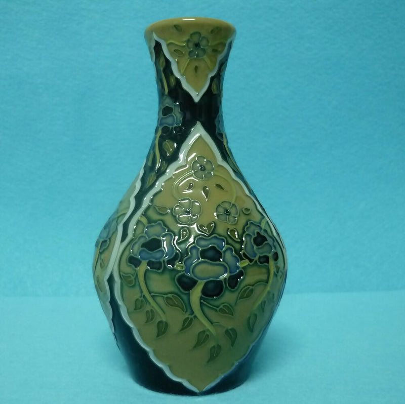 A Limited Edition Moorcroft Vase in the Faience Bouquet Design