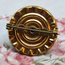 Vintage Gold Tone & Faux Jewelled Brooch