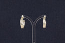 Stylish Sterling Silver Twisted Hoop Earrings