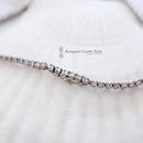 9ct White Gold Diamond 1.00cts Line Bracelet