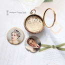 Late Victorian 9ct Hand Painted Miniature Locket/Pendant