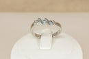 Silver & Topaz Trilogy Ring