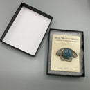 Silver Ruskin plaque brooch