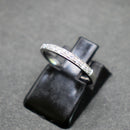 Platinum diamond half eternity ring