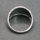 9ct white gold black and white diamond cluster ring