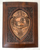 'Made From The Old Foudroyant' Oak Plaque & Copper Shield.