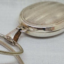 Vintage Silver & Pink Locket & Chain