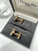 Vintage Christian Dior Monogram Cufflinks