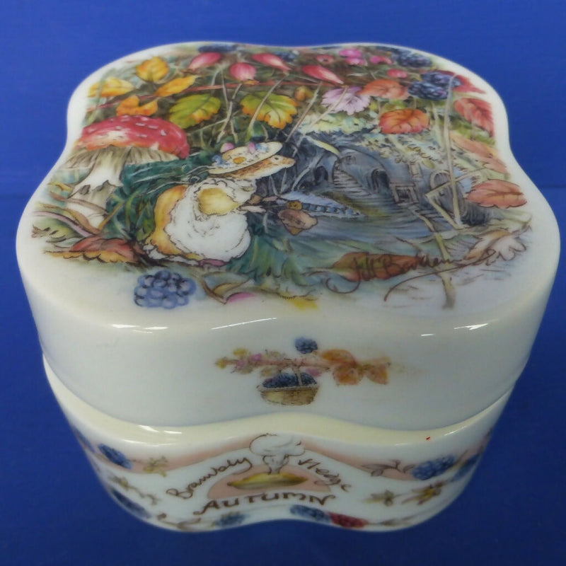 Royal Doulton Brambly Hedge Clover Trinket Box - Autumn