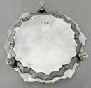 George II Silver Waiter, Provenance: Collection of Charlie & Shirley Watts. London 1753 William Justis. 9.9 troy ounces.