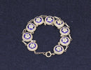 Antique French Silver & Enamel Bracelet