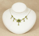 Silver & Multi Peridot Necklet