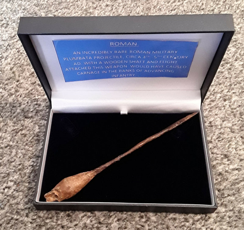 A Large Roman Military Plumbata Artillery Projectile.