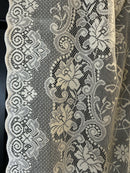 Beautiful Victorianna Laura Ashley style 56" wide design cream cotton lace off the roll