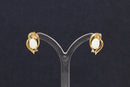 9ct Gold & Fire Opal Earrings