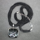 Baccarat silver snowflake pendant/necklace