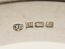 Vintage Solid Silver Bark Effect Hinged Bangle