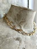 Vintage Grosse 1958 (Dior Designer) Gold Plate Laurel Wreath Style Necklace