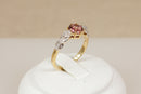 Beautiful 18ct Gold Pink Tourmaline & Diamond Ring – Birmingham 2018