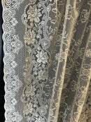 Beautiful Victorianna Laura Ashley style 56" wide design cream cotton lace off the roll