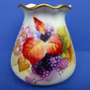 Royal Worcester Fruit Vases Signed By Michelina (Mickey) Miller C1954