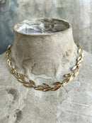 Vintage Grosse 1958 (Dior Designer) Gold Plate Laurel Wreath Style Necklace