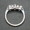 Platinum 1.3ct diamond trilogy ring